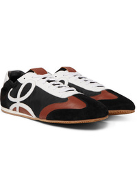 Loewe Leather And Suede Trimmed Nylon Sneakers