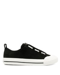 Diesel Suede And Leather Low Top Sneakers