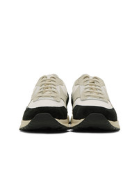 Common Projects White And Black Track Classic Low Sneakers