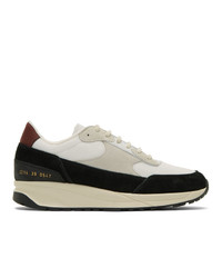Common Projects White And Black Track Classic Low Sneakers