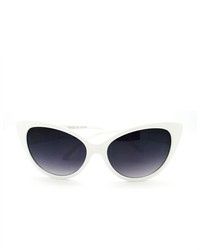 106Shades 50s Og Classic Cat Eye Sunglasses White