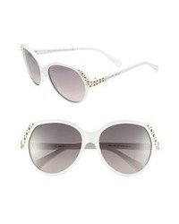 Alexander McQueen Studded Sunglasses White One Size