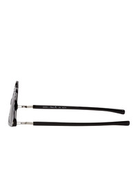 Martine Rose Black And White Mykita Edition Zebra Sos Sunglasses
