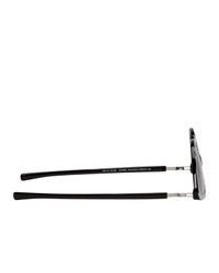 Martine Rose Black And White Mykita Edition Zebra Sos Sunglasses