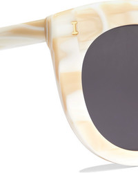 Illesteva Boca Cat Eye Marble Acetate Sunglasses Cream