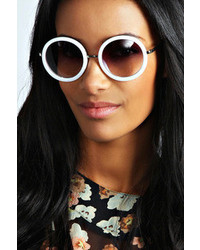 Boohoo Zoe Round Frame Sunglasses
