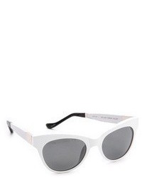 The Row Cat Eye Leather Sunglasses