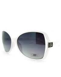 DG Eyewear Exposed Lens Butterfly Sunglasses White