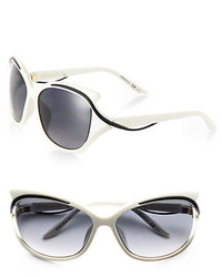 Christian Dior Dior Oversized Swirled Temple Sunglasses