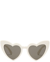 Saint Laurent Loulou Heart Frame Acetate Sunglasses