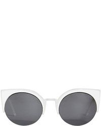 Super Sunglasses Lucia Francis Metric Sunglasses White
