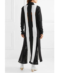 MARQUES ALMEIDA Cutout Striped Merino Wool Maxi Dress