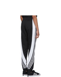 adidas Originals Black And White 3 Stripe Wrap Track Pants