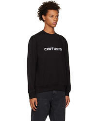 CARHARTT WORK IN PROGRESS Black Crewneck Sweatshirt