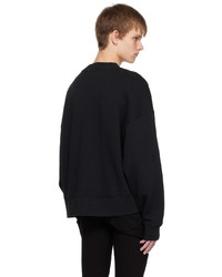 Palm Angels Black Crewneck Sweatshirt