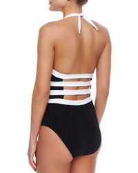Jets By Jessika Allen Classique Two Tone Strappy One Piece