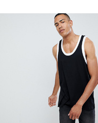 ASOS DESIGN Tall Oversized Vest With Chunky Contrast Rib