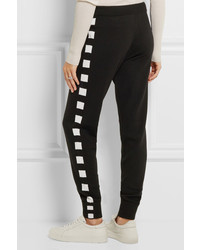 Bella Freud Greco Merino Wool Blend Track Pants Black