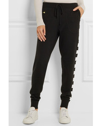 Bella Freud Greco Merino Wool Blend Track Pants Black