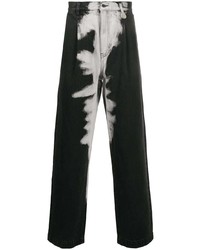 Black and White Tie-Dye Jeans