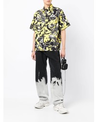 MSGM Painted Detail Straight Leg Jeans