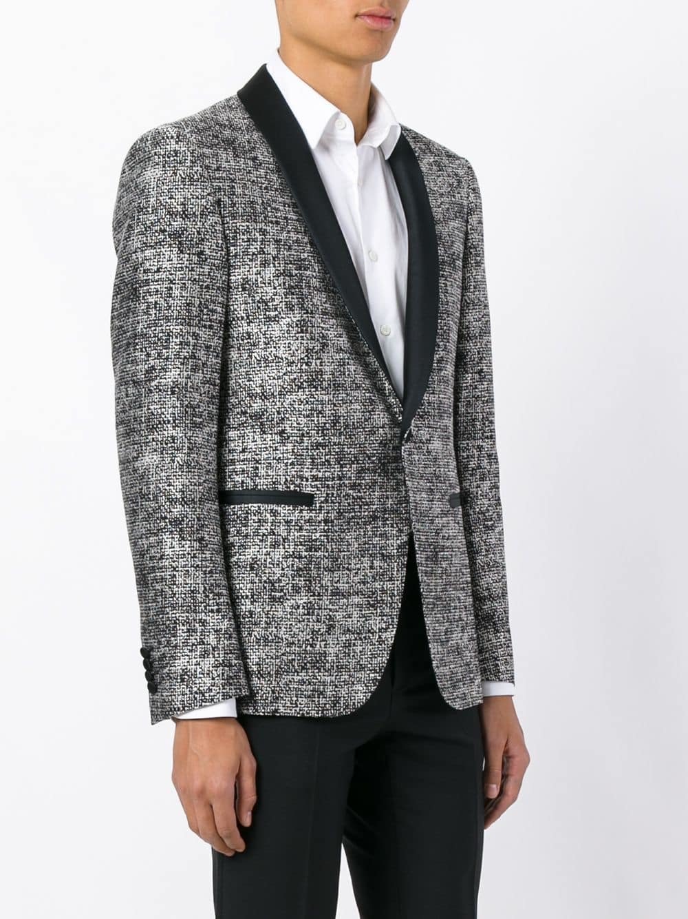 Pal Zileri Tweed Tuxedo Jacket, $1,216 | farfetch.com | Lookastic