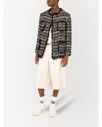 Dolce & Gabbana Unfinished Effect Tweed Jacket