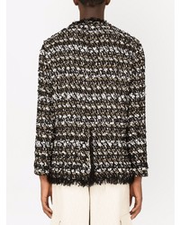 Dolce & Gabbana Unfinished Effect Tweed Jacket