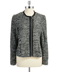 Calvin Klein Tweed Zip Up Jacket