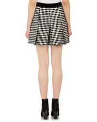 Proenza Schouler Fil Coup Basket Weave Tweed Shorts Black Size 6