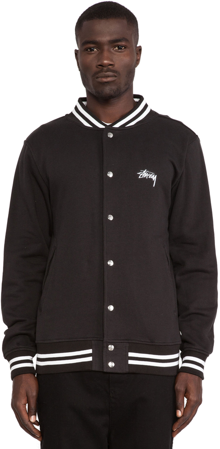 Stussy Fleece Varsity Jacket, $101 | Revolve Clothing | Lookastic