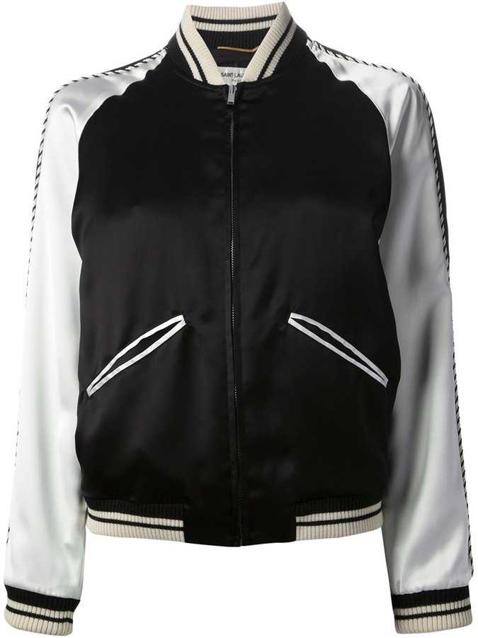 Saint Laurent Varsity Jacket, $2,150 | farfetch.com | Lookastic