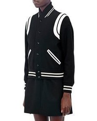 Saint Laurent Varsity Jacket Black