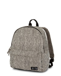 Black and White Vertical Striped Backpack
