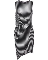 Boohoo Hayley Striped Wrap Skirt Bodycon Dress