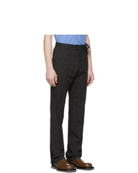 Dries Van Noten Black And White Prowse Trousers