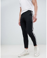 Burton Menswear Tapered Smart Trousers With In Black