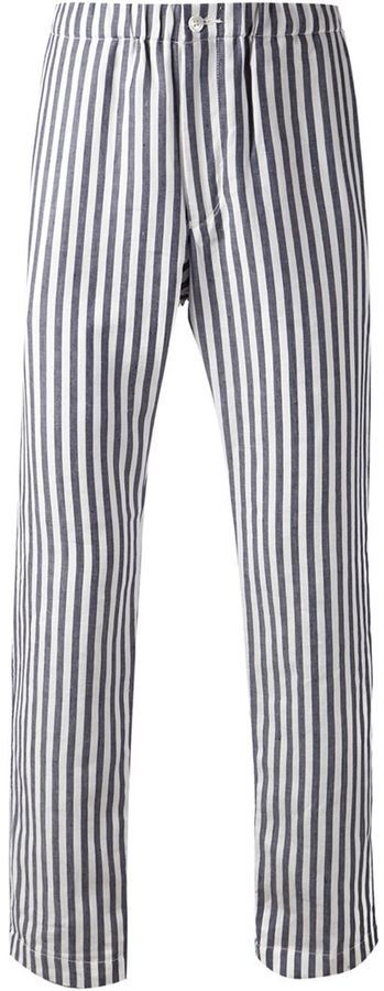 Archive Stripes cotton-blend trousers | Moschino Official Store