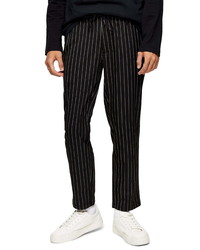 Topman Whyatt Slim Fit Stripe Drawstring Pants