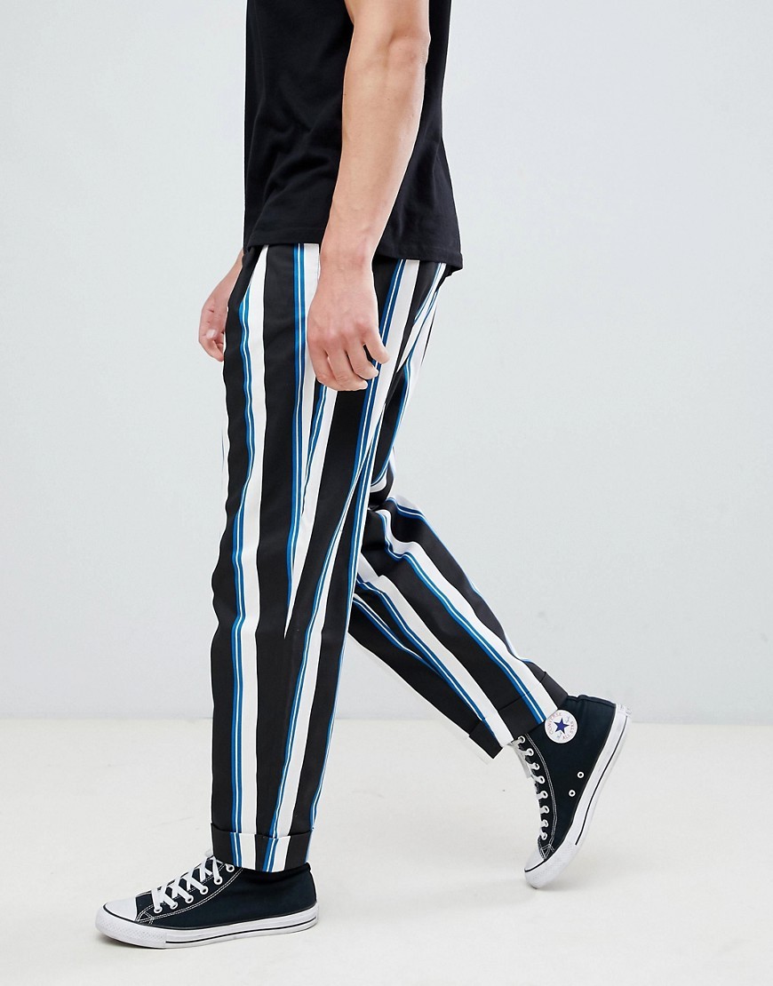 ASOS DESIGN wide balloon pants in black