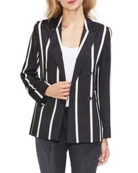 Vince Camuto Dramatic Stripe Double Breasted Blazer