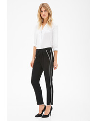 Forever 21 Contemporary Tuxedo Striped Trousers