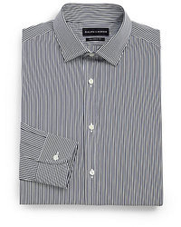 Ralph Lauren Black Label Striped Cotton Dress Shirt