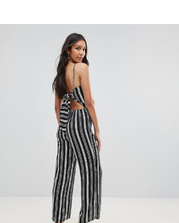 Oh My Love Tall Bow Back Wide Leg Culotte Jumpsuit