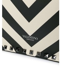 Valentino Garavani Striped Rockstud Clutch