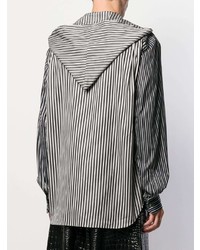 Comme Des Garcons Homme Plus Comme Des Garons Homme Plus Striped Print Hooded Shirt