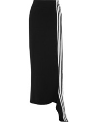 Y-3 Striped Jersey Maxi Skirt