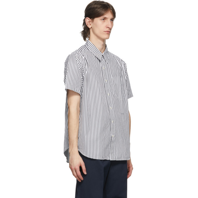 Noah NYC Black Stripe Shirt, $88 | SSENSE | Lookastic