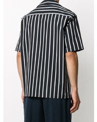 Off-White Stripe Pattern Bowling Shape Shirt