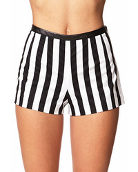 Forever 21 Mod Babe Vertical Striped Shorts